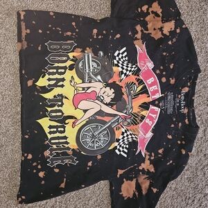 Betty Boop Black and Orange Kids T-Shirt